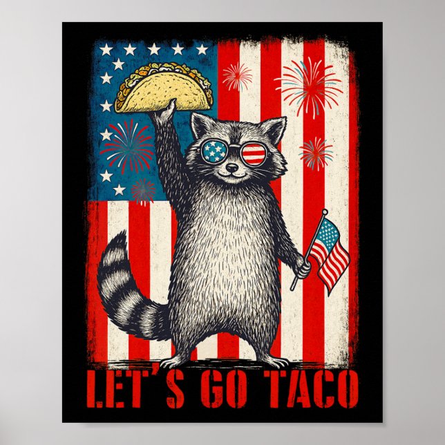 Póster Vamos Taco, Tarifa Comercial Gracioso Racco 4 de J (Frente)