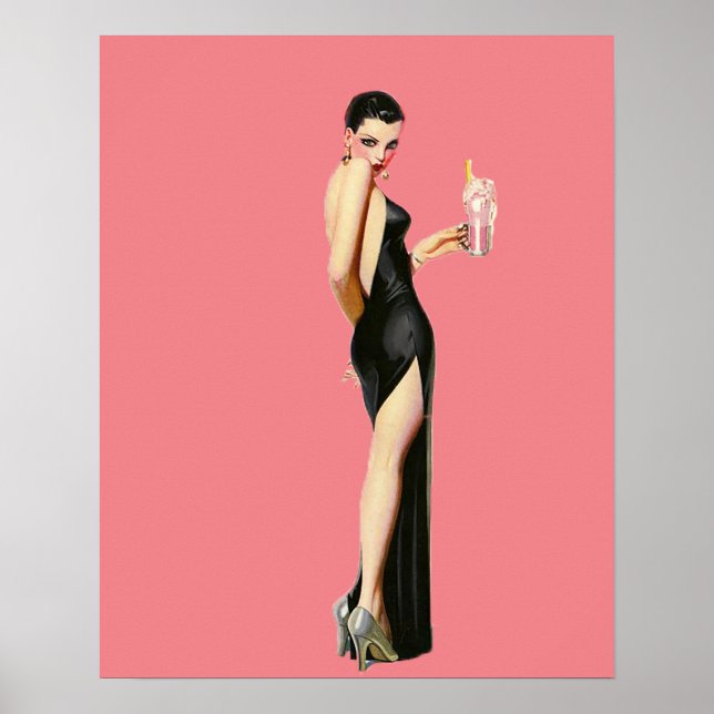 Póster Vamp de los años 20 (Frente)