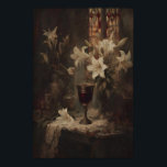 Póster Vampire Chalice With Lilies and Candle Vintage<br><div class="desc">Vampire Chalice With Lilies and Candle Vintage Gothic Still Life Wall Art Dark Romantic Decor Printable Fall Spiritual Haunted Aesthetic06 Dark Academia, Dark Academia aesthetic, Dark Academia style, vintage academia, gothic academic, classic literature aesthetic, moody vintage art, intellectual aesthetic, old books aesthetic, scholarly style, medieval academia, antique aesthetic, dark vintage...</div>