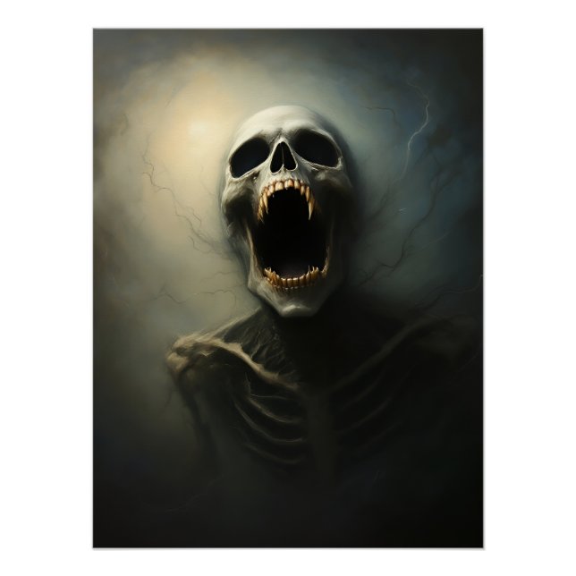 Póster Vampire's Scream - Gothic Horror Art (Anverso)