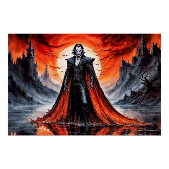 Póster Vampiro a la luz de la luna roja (Anverso)
