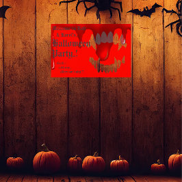 Póster Vampiro Bite Halloween Party