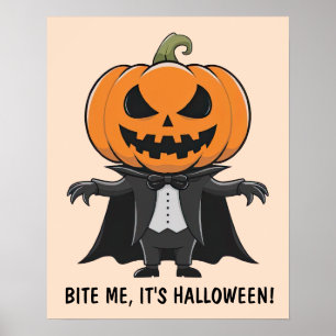 Póster Vampiro calabaza