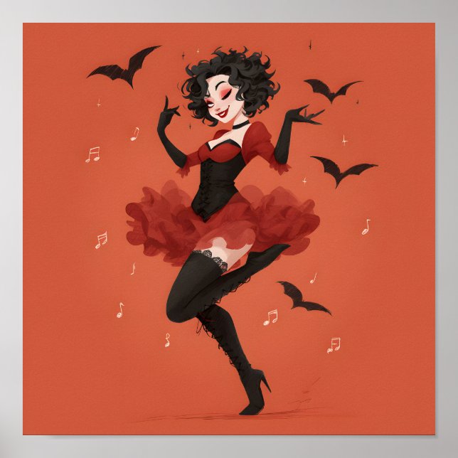Póster Vampiro de baile lindo (Frente)