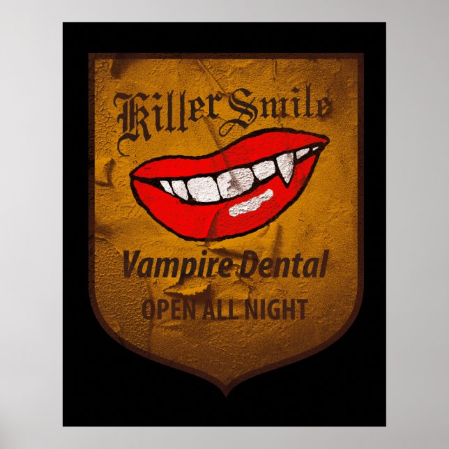 Póster Vampiro dental (Frente)