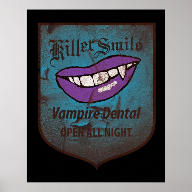 Póster Vampiro dental (Frente)