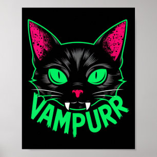 Póster Vampiro gato gatuno gitano gatito gatito de Hallow