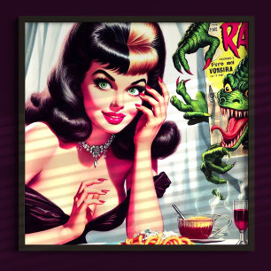 Póster Vampiro vintage