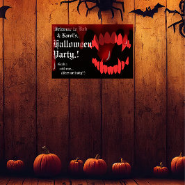 Póster Vampiros Bite Halloween Party