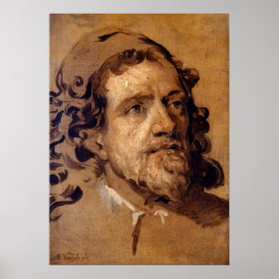 Póster Van Dyck - Boceto para el retrato del arquite…