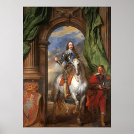Póster Van Dyck - Charles I Con M. De St Antoine