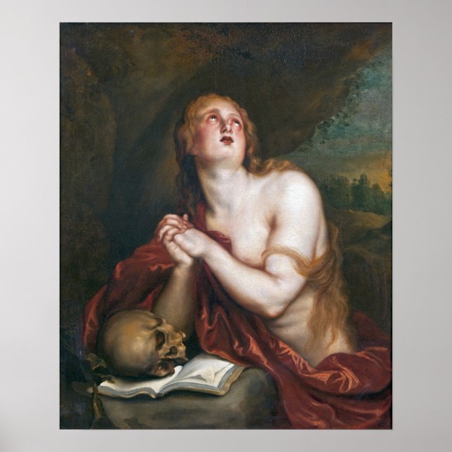 Póster Van Dyck - El Penitent Magdalen (Frente)