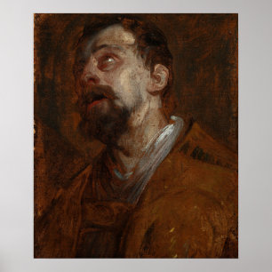 Póster Van Dyck - Estudio de un santo