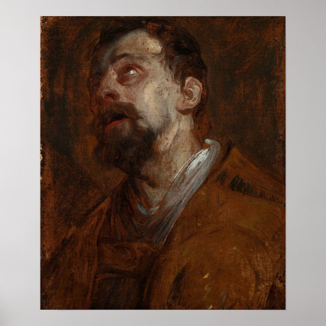 Póster Van Dyck - Estudio de un santo (Frente)
