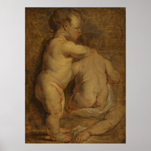 Póster Van Dyck - Estudio Para Dos Putti