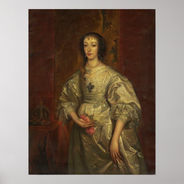 Póster Van Dyck - Henrietta Maria (Frente)