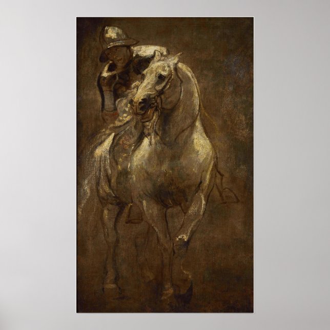 Póster Van Dyck - Hombre A Caballo (Frente)