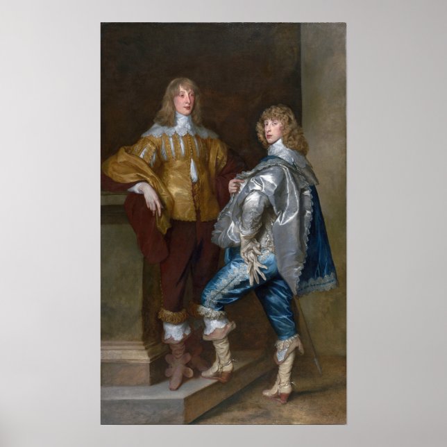 Póster Van Dyck - John Stuart y hermano Bernard Stuart (Frente)