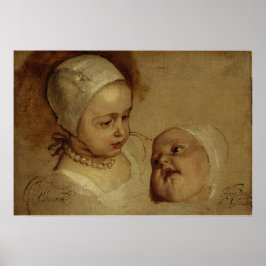 Póster Van Dyck - Princesa Elizabeth Y Princesa Anne
