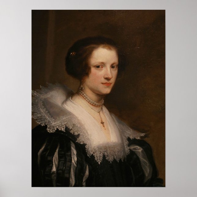 Póster Van Dyck - Retrato De Anna Wake (Frente)