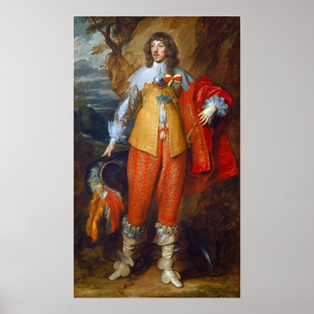 Póster Van Dyck - Retrato De Henri II De Lorraine (Frente)