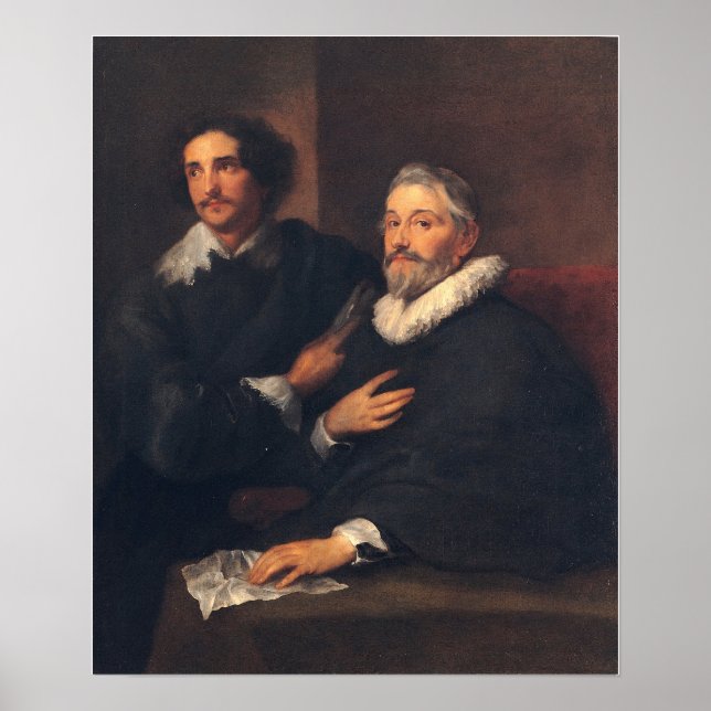 Póster Van Dyck - Retrato de los grabadores Pieter De Jo… (Frente)