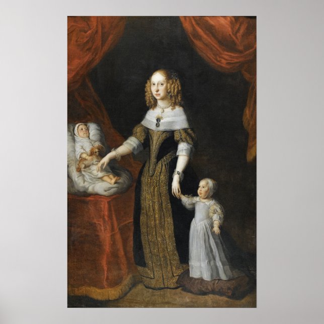 Póster Van Dyck - Retrato De Louise De La Valliere (Frente)