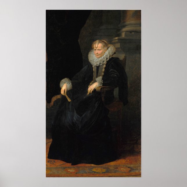 Póster Van Dyck - Retrato De Una Dama Genovesa (Frente)