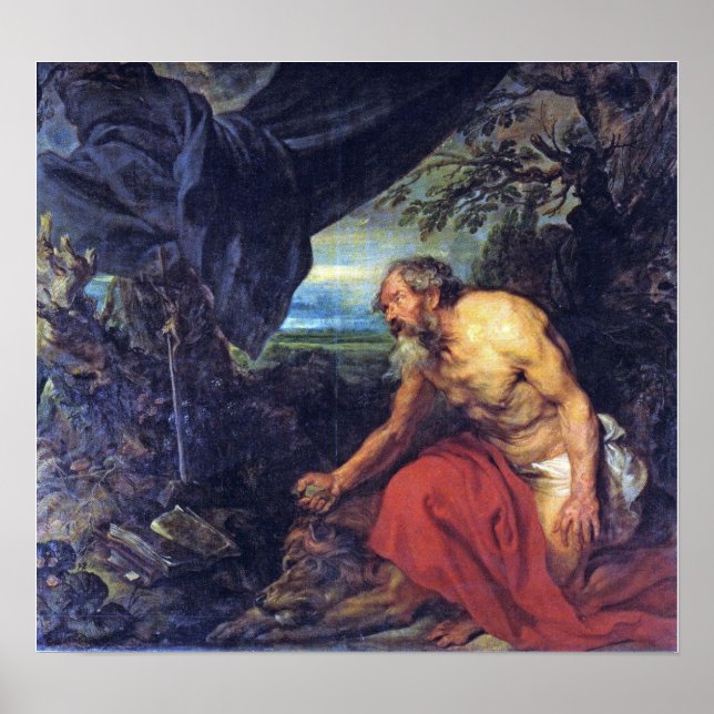 Póster Van Dyck - Saint Jerome (Frente)