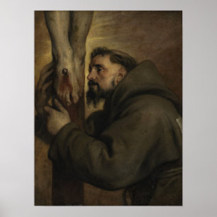 Póster Van Dyck - San Francisco de Asís al pie de…