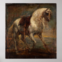 Póster Van Dyck - Un Caballo Gris