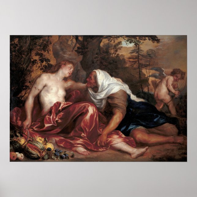 Póster Van Dyck - Vertumnus Y Pomona (Frente)
