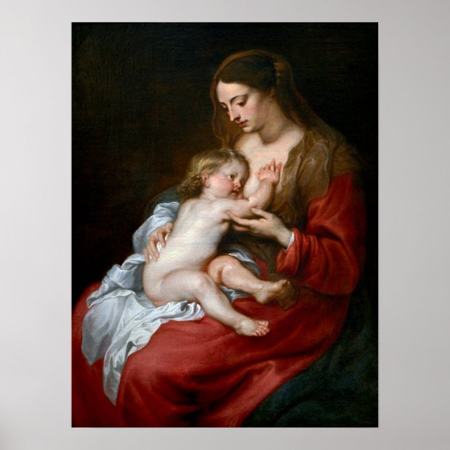 Póster Van Dyck - Virgen Y Niño (Frente)