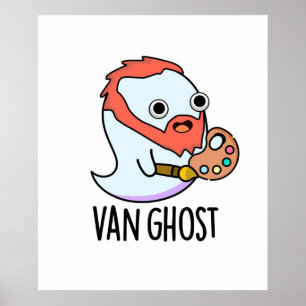 Póster Van Ghost Funny Artista Ghost Pun