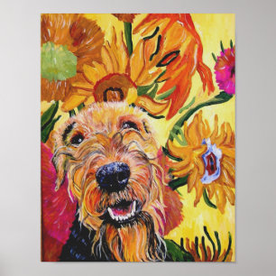 Póster Van Gogh Airedale Poster