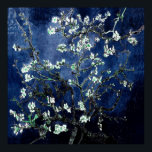 Póster Van Gogh Almond Blossoms Midnight Blue<br><div class="desc">Flores de almendras de Vincent Van Gogh alteración del color copyright 2Sweet4wordsDiseños/ PureVintage Love Consiga la belleza de la querida Florencia de Almendros de Van Gogh en los colores que concuerdan con su casa.</div>