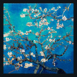 Póster Van Gogh Almond Blossoms turquesa brillante<br><div class="desc">Flores de almendras de Vincent Van Gogh alteración del color copyright 2Sweet4wordsDiseños/ PureVintage Love Consiga la belleza de la querida Florencia de Almendros de Van Gogh en los colores que concuerdan con su casa.</div>