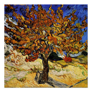 Póster Van Gogh - Árbol de mora,