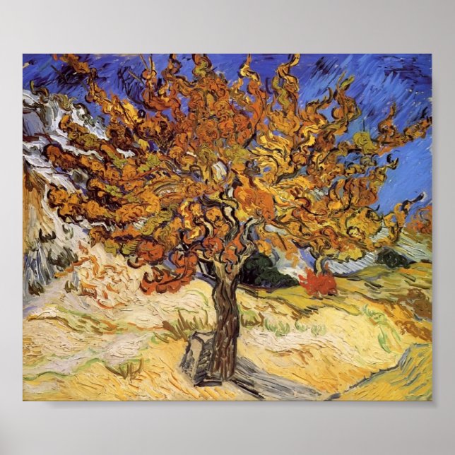 Póster Van Gogh - Árbol de moras (Frente)