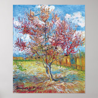 Póster Van Gogh - Árboles de rosa