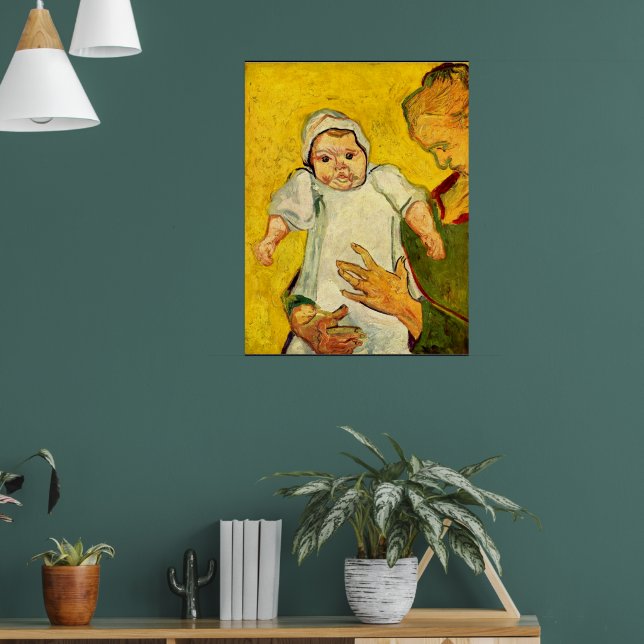 Póster Van Gogh - Augustine Roulin y su bebé (Salón 1)