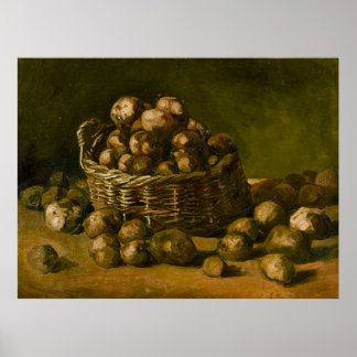 Póster Van Gogh Basket of Potatoes