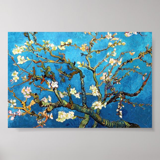 Póster Van Gogh Blossoming Almond Tree Bella Artes (Frente)