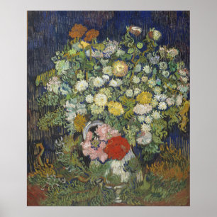 Póster Van Gogh Bouquet Flowers Vase Painting