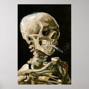 Póster Van Gogh - Cabeza de un esqueleto