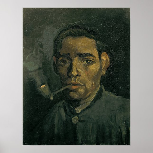 Póster Van Gogh - Cabeza de un hombre (Frente)