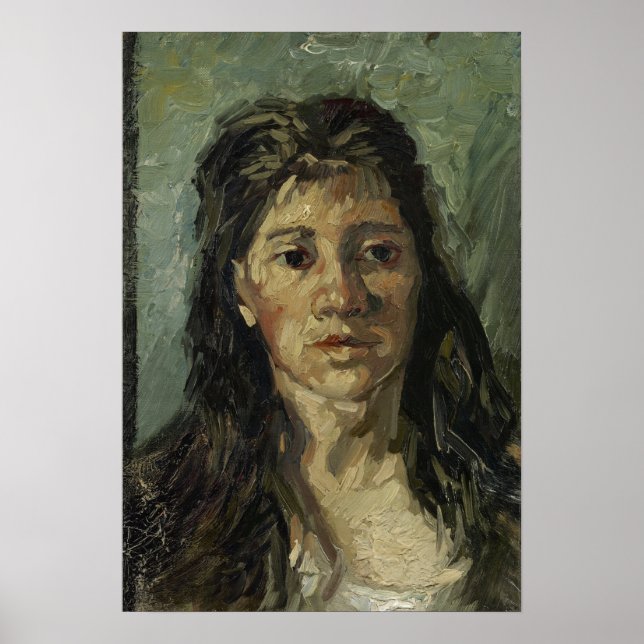 Póster Van Gogh - Cabeza de una prostituta (Frente)