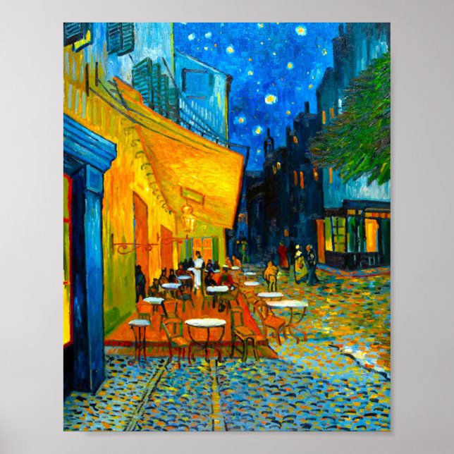 Póster Van Gogh Café Terrace at Night (Frente)