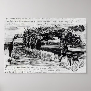 Póster Van Gogh - Camino a la playa