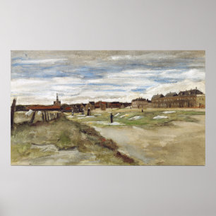 Póster Van Gogh - Campo de blanqueo en Scheveningen